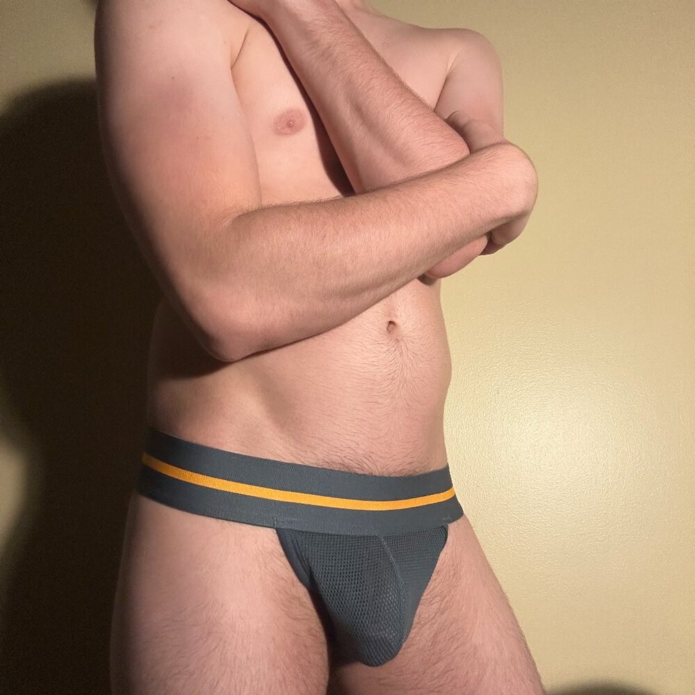 C-IN2 Men's Scrimmage Thong (Small, Channing Charcoal)